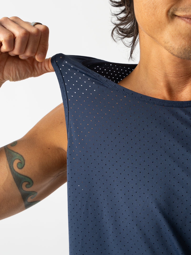 Men's Ice Perf Tank (400 - Dress Blue)