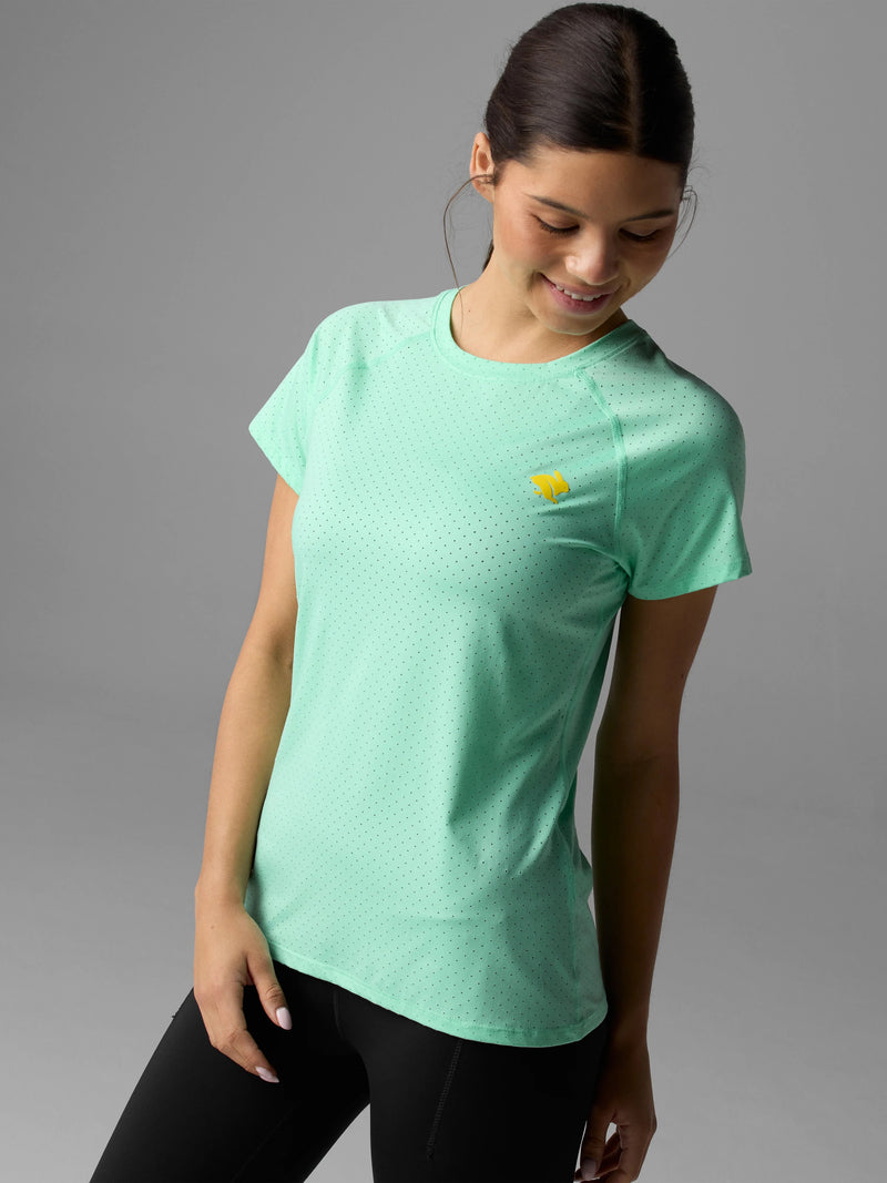 Women's Ice Perf Tee SS (386 - Opal)