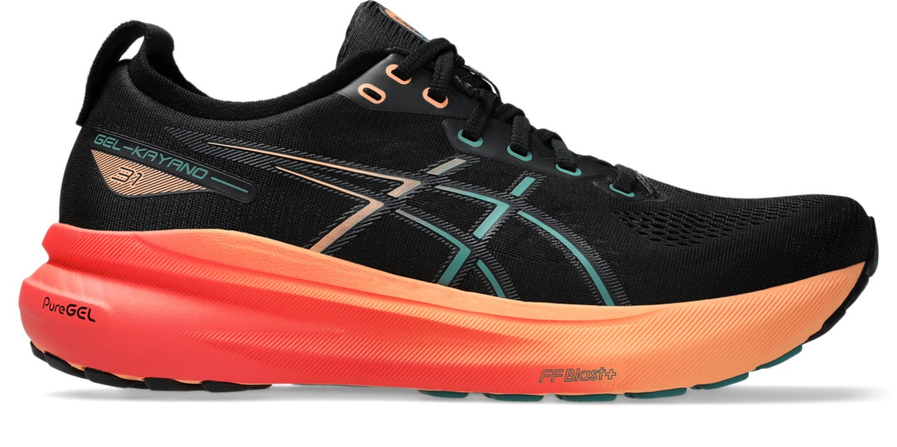 Men's GEL-Kayano 31 WIDE (004 - Black/Rainy Lake)