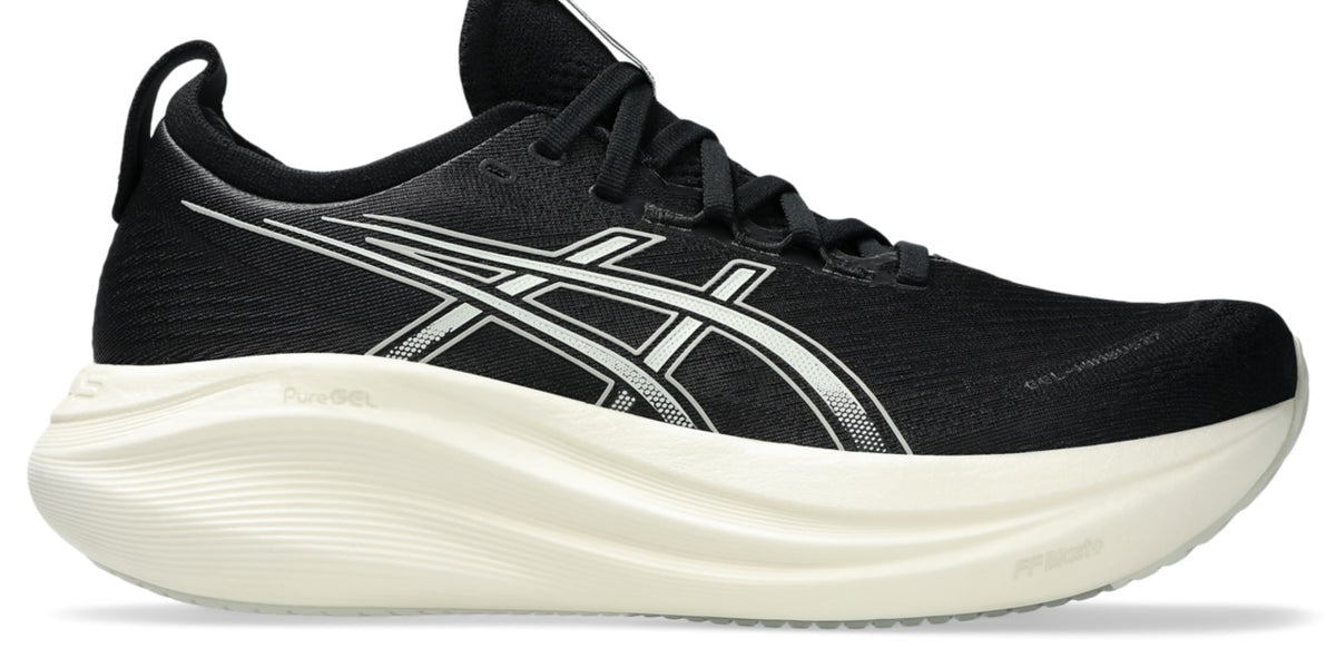 Men's Gel-Nimbus 27 WIDE (002 - Black/Lake Grey) — TC Running Co