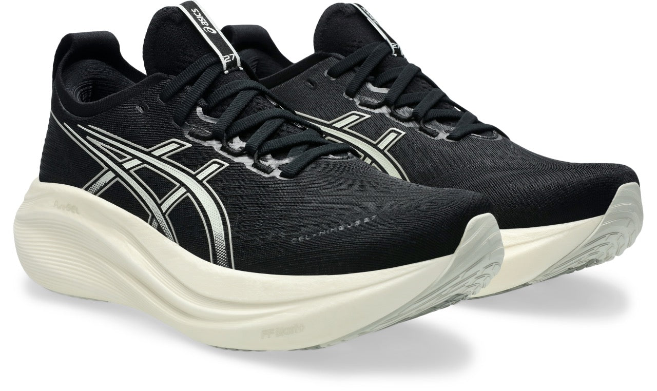 Men's Gel-Nimbus 27 WIDE (002 - Black/Lake Grey) — TC Running Co
