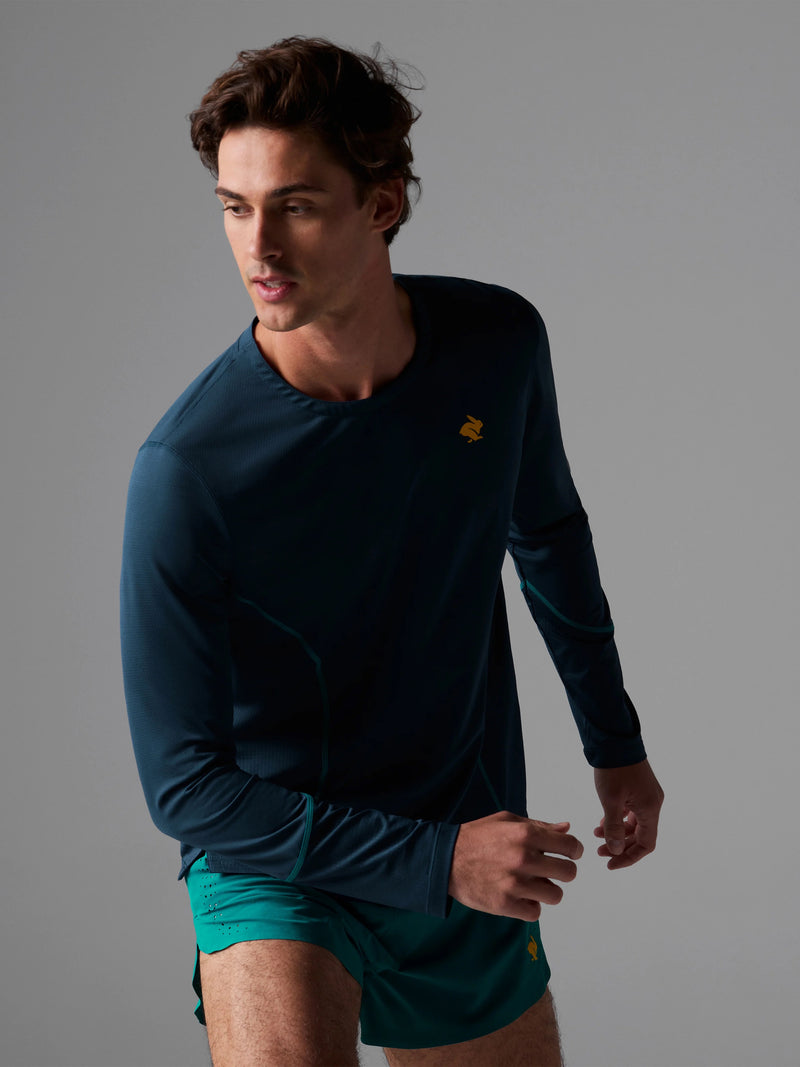 Men's Tempo Tee LS (359 - Blue Kayak)