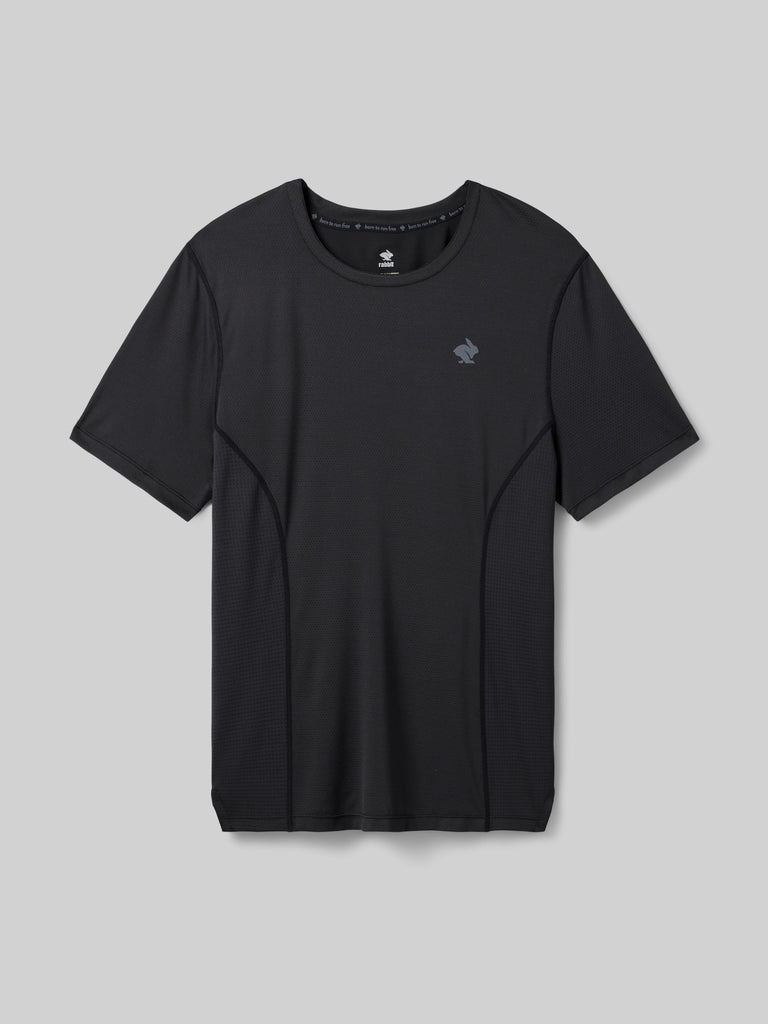 Men's Tempo Tee SS (Black) — TC Running Co