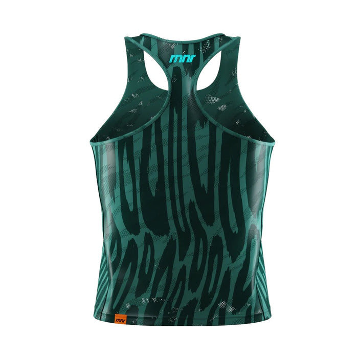 Women's All Out Singlet Cropped (Drippy Cheetah Teal)