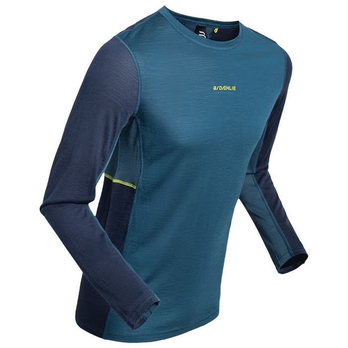 Men's Performance Wool LS (Teal)