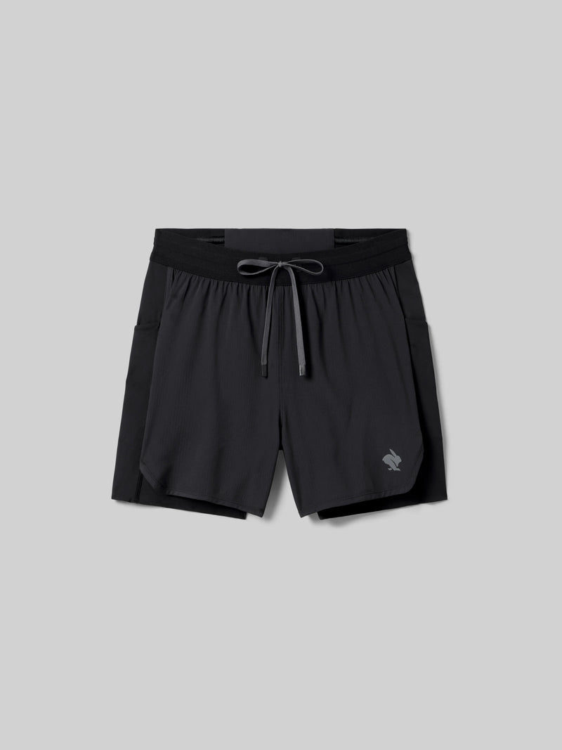 Men's Pacer Hybrid Shorts 5" (Black)