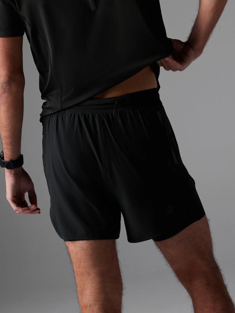 Men's Pacer Hybrid Shorts 5" (Black)