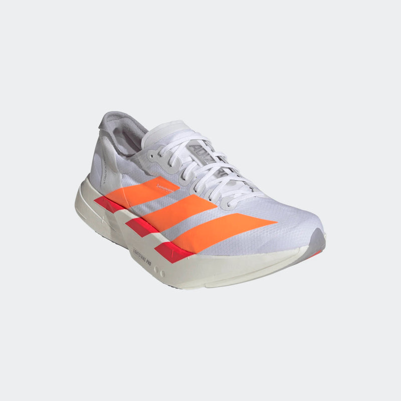 Men’s Adizero Adios Pro 4 (Cloud White/Lucid Orange/Lucid Red)