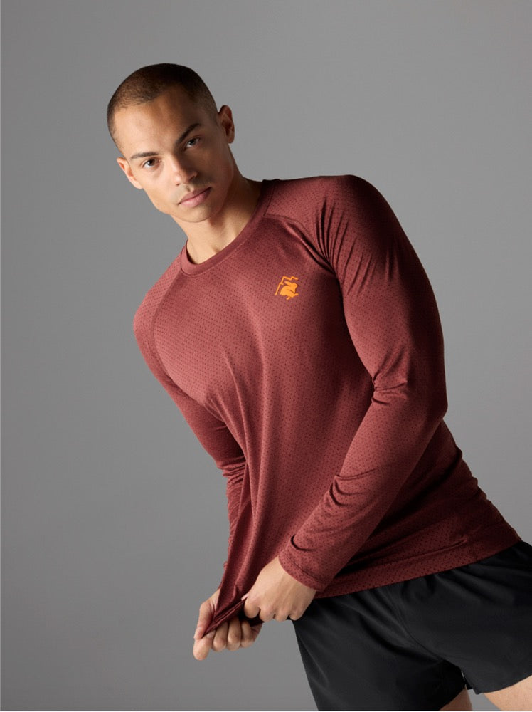 Men's EZ Tee Long Sleeve - Garnet