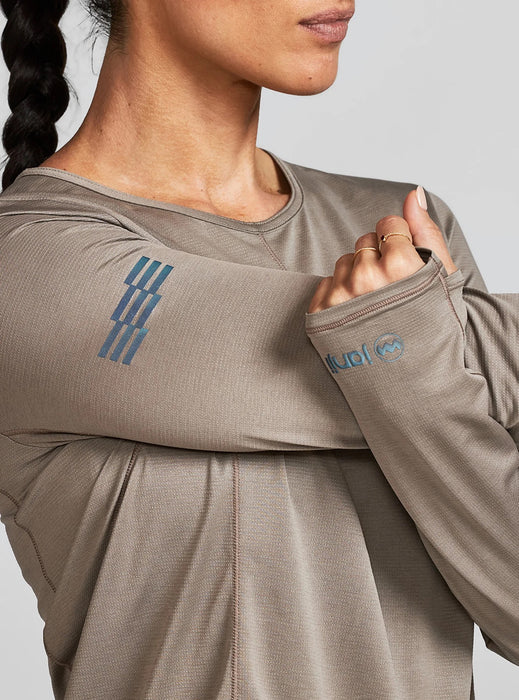 Women's Run All Day Long Sleeve (Silt)