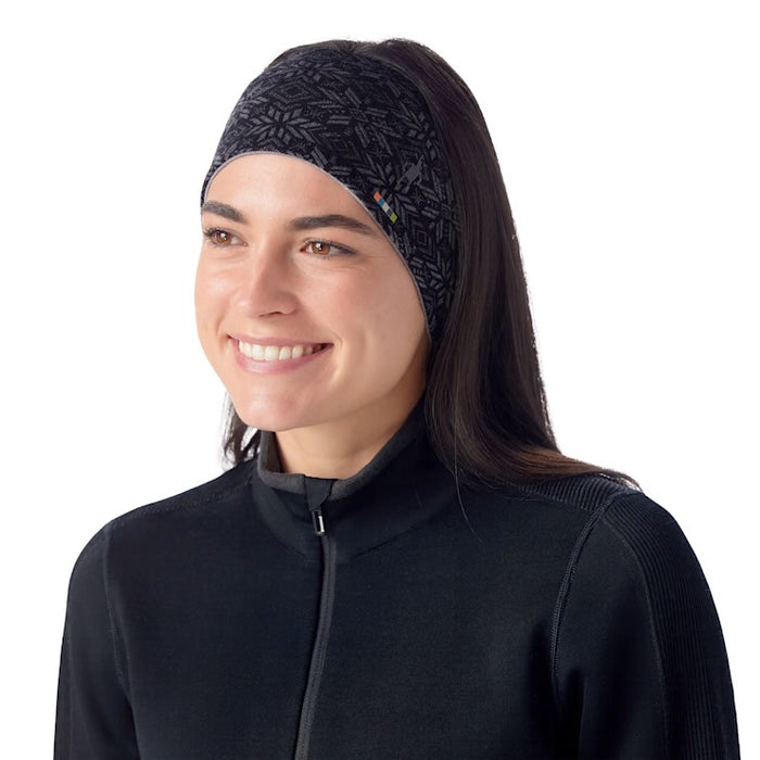 Thermal Merino Reversible Headband (N86 - Black/Digi Snow)