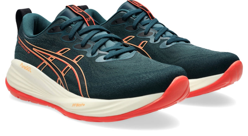 Men's GEL-Cumulus 27 (301 - Saxon Green/Coral Reef)