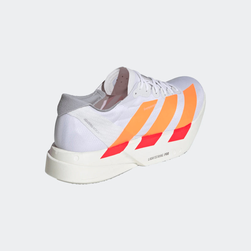 Men’s Adizero Adios Pro 4 (Cloud White/Lucid Orange/Lucid Red)