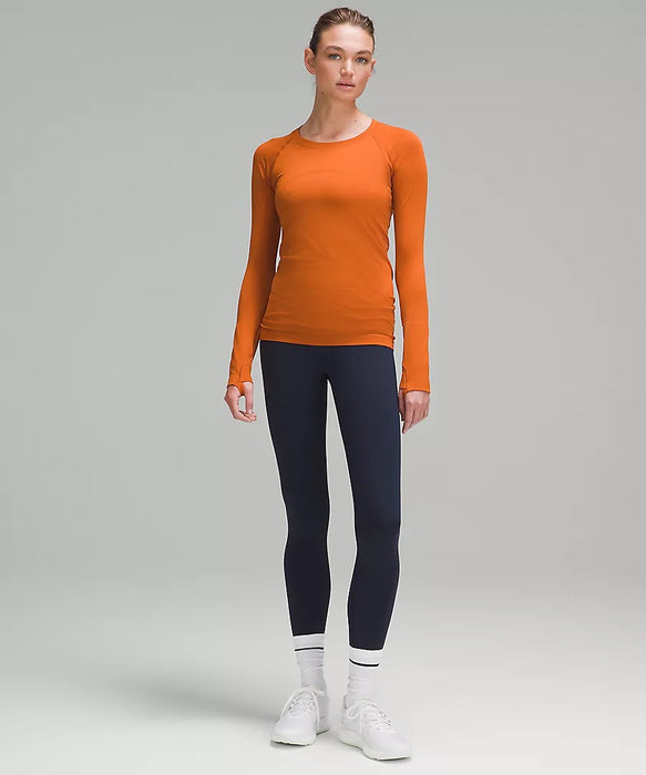 Women's Swiftly Tech Long Sleeve 2.0 (Burnt Orange/Burnt Orange)
