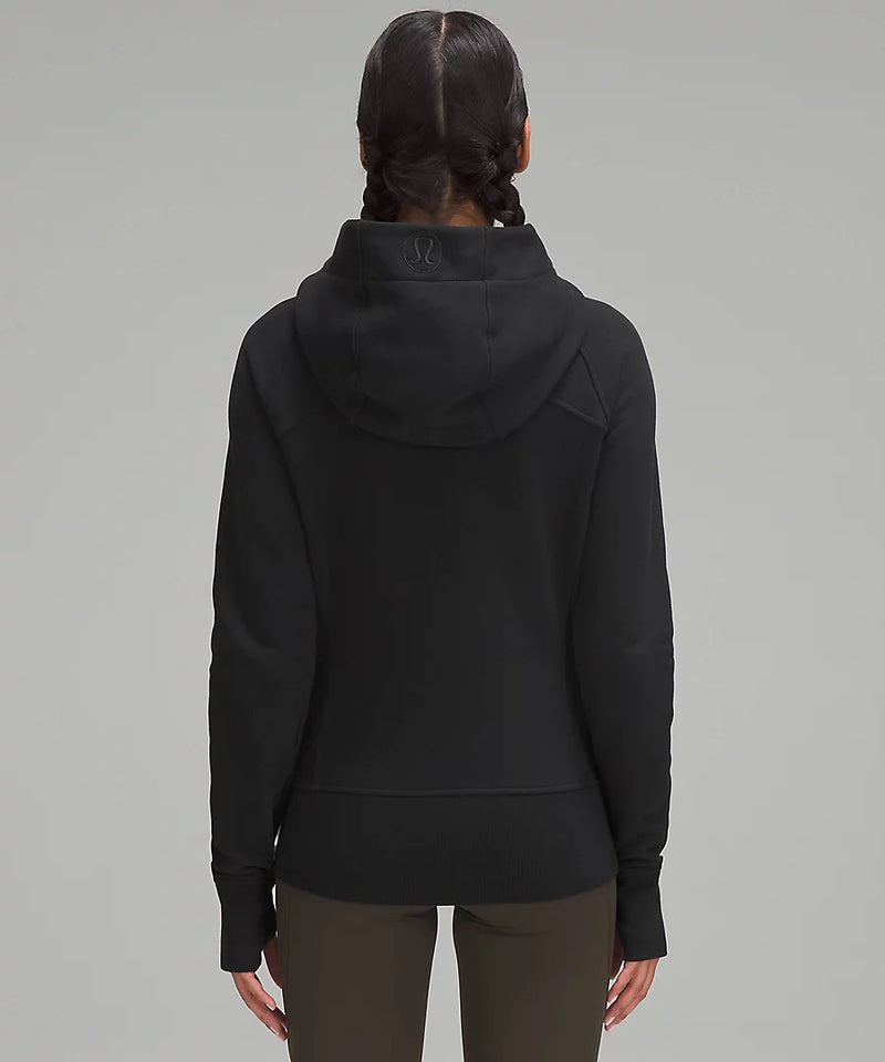 Women's Scuba Full Zip Hoodie (Black)