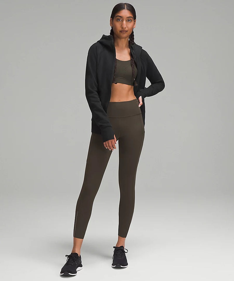 Women's Scuba Full Zip Hoodie (Black)