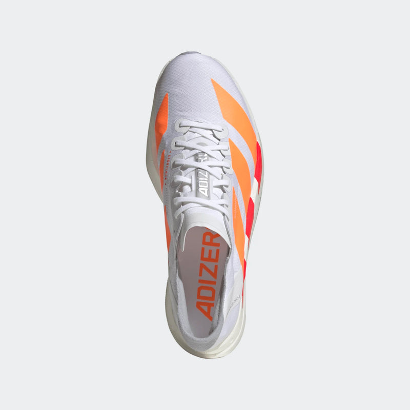 Men’s Adizero Adios Pro 4 (Cloud White/Lucid Orange/Lucid Red)
