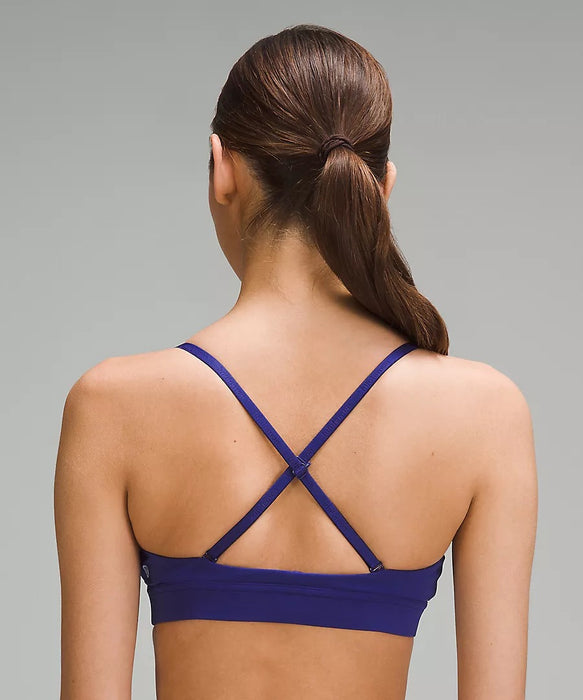 Women's License to Train Triangle Bra *Light Support, A/B Cup (Larkspur)