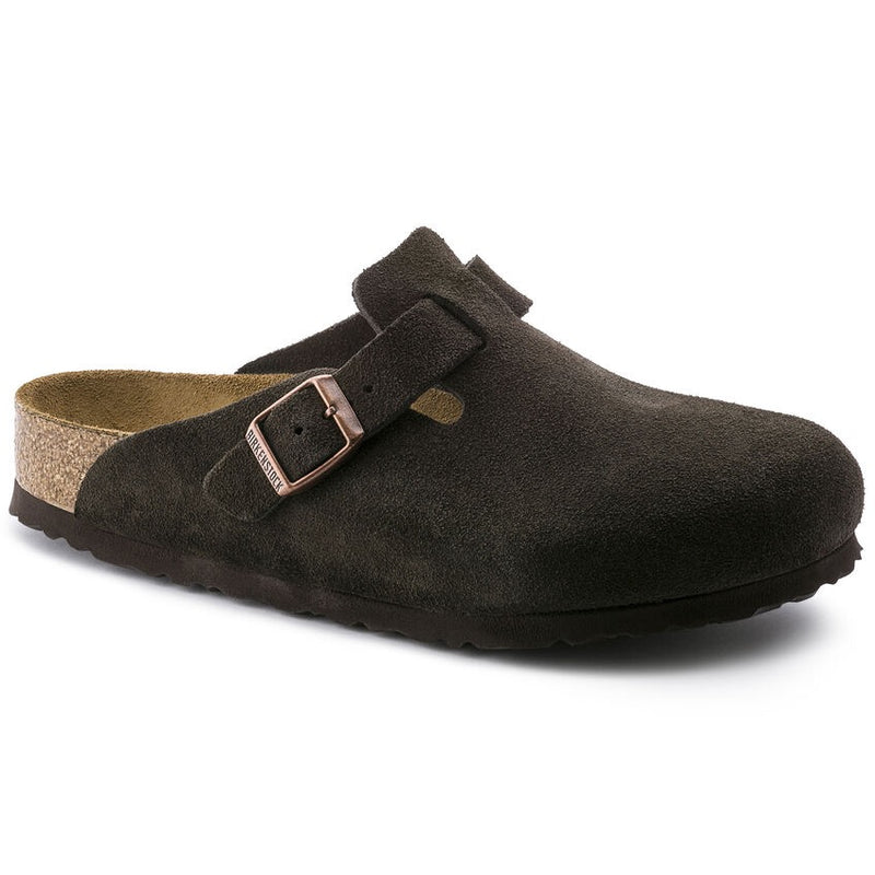Boston Soft Footbed Suede Leather (Mocha)