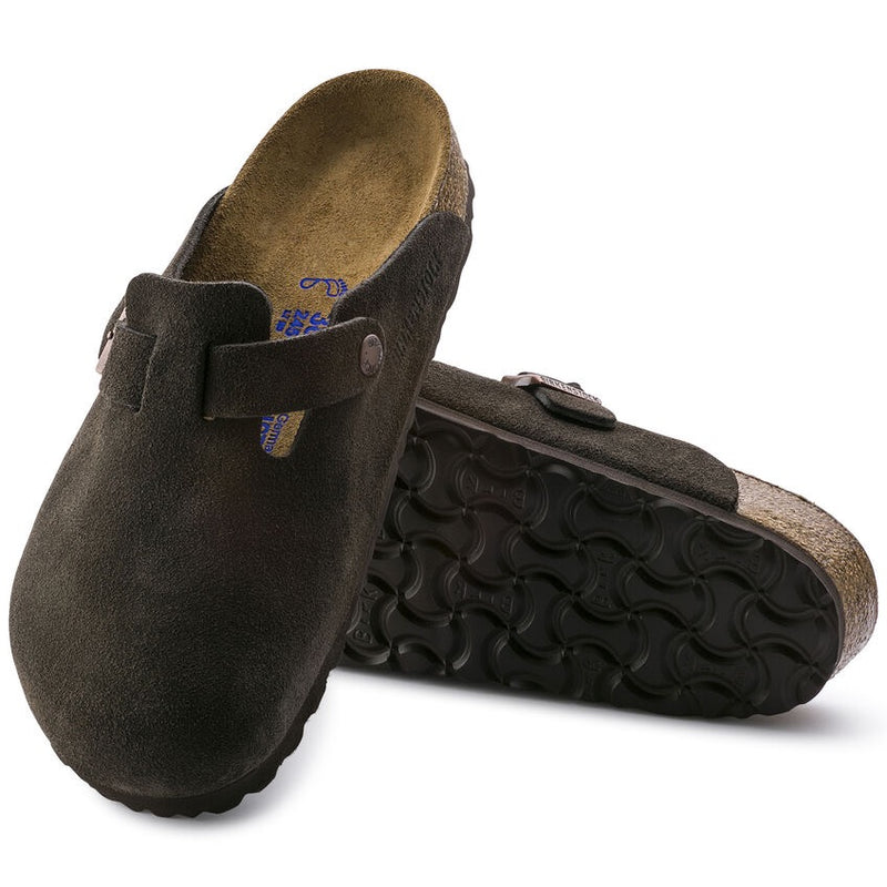 Boston Soft Footbed Suede Leather (Mocha)