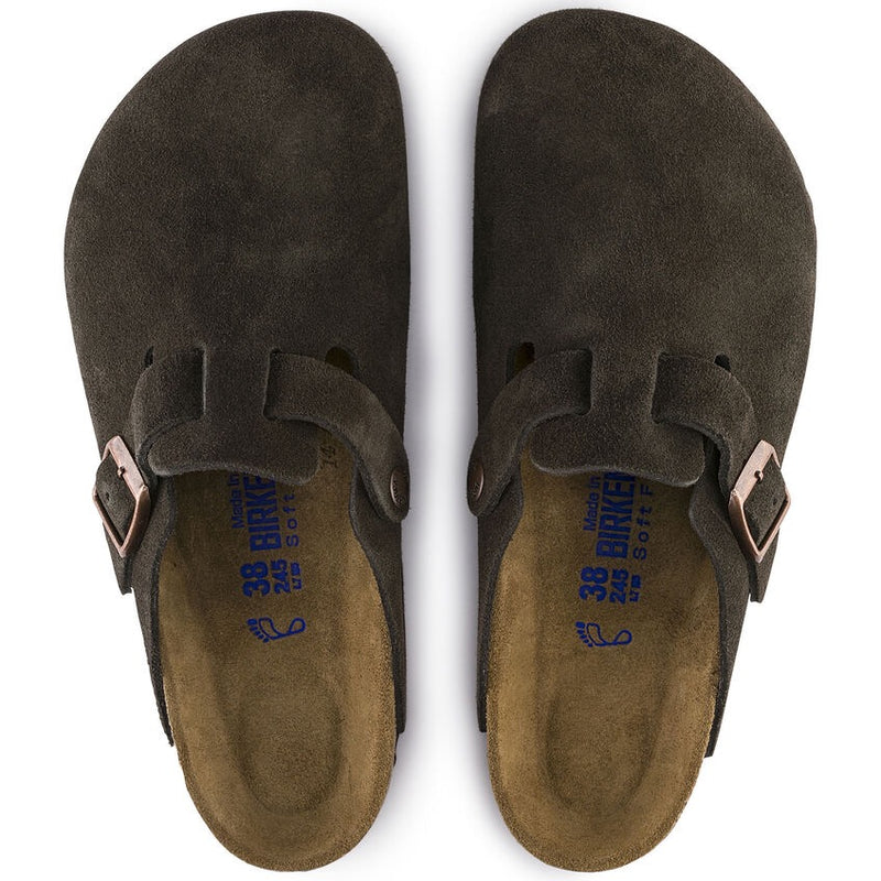 Boston Soft Footbed Suede Leather (Mocha)