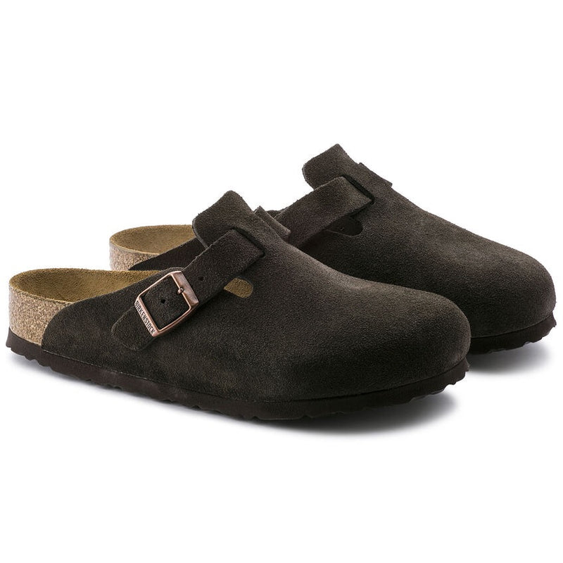 Boston Soft Footbed Suede Leather (Mocha)