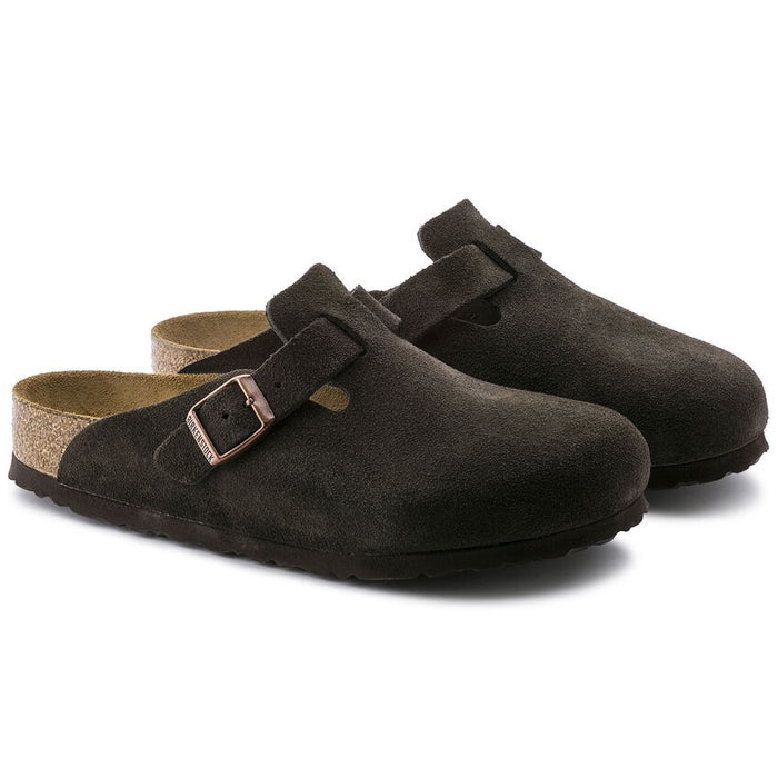 Men's Boston Soft Footbed Suede Leather (Mocha)