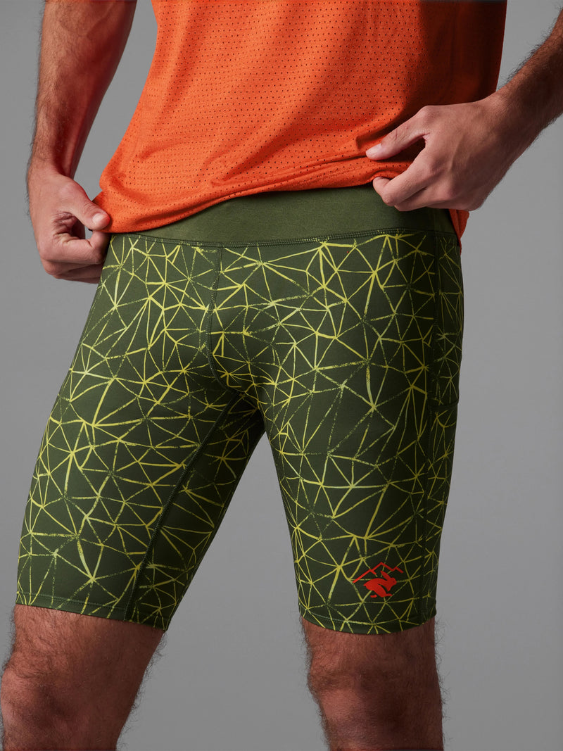 Men's Shredsters Half Tights (378 - Chive Trails)