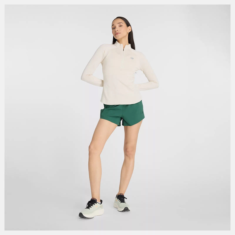 Women's Heat Grid 1/2 Zip (LIT - Linen Heather)