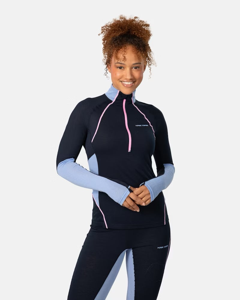 Women's Alma Half Zip (Dark Navy Blue)