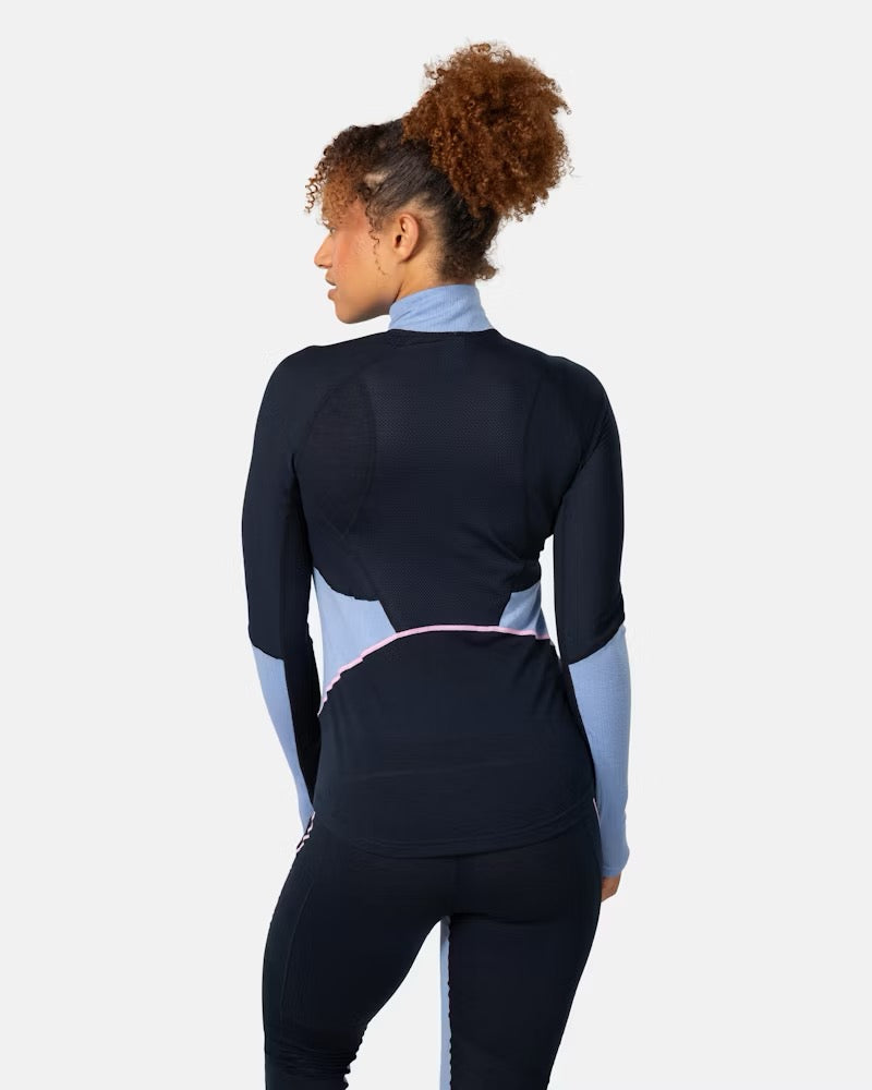 Women's Alma Half Zip (Dark Navy Blue) — TC Running Co