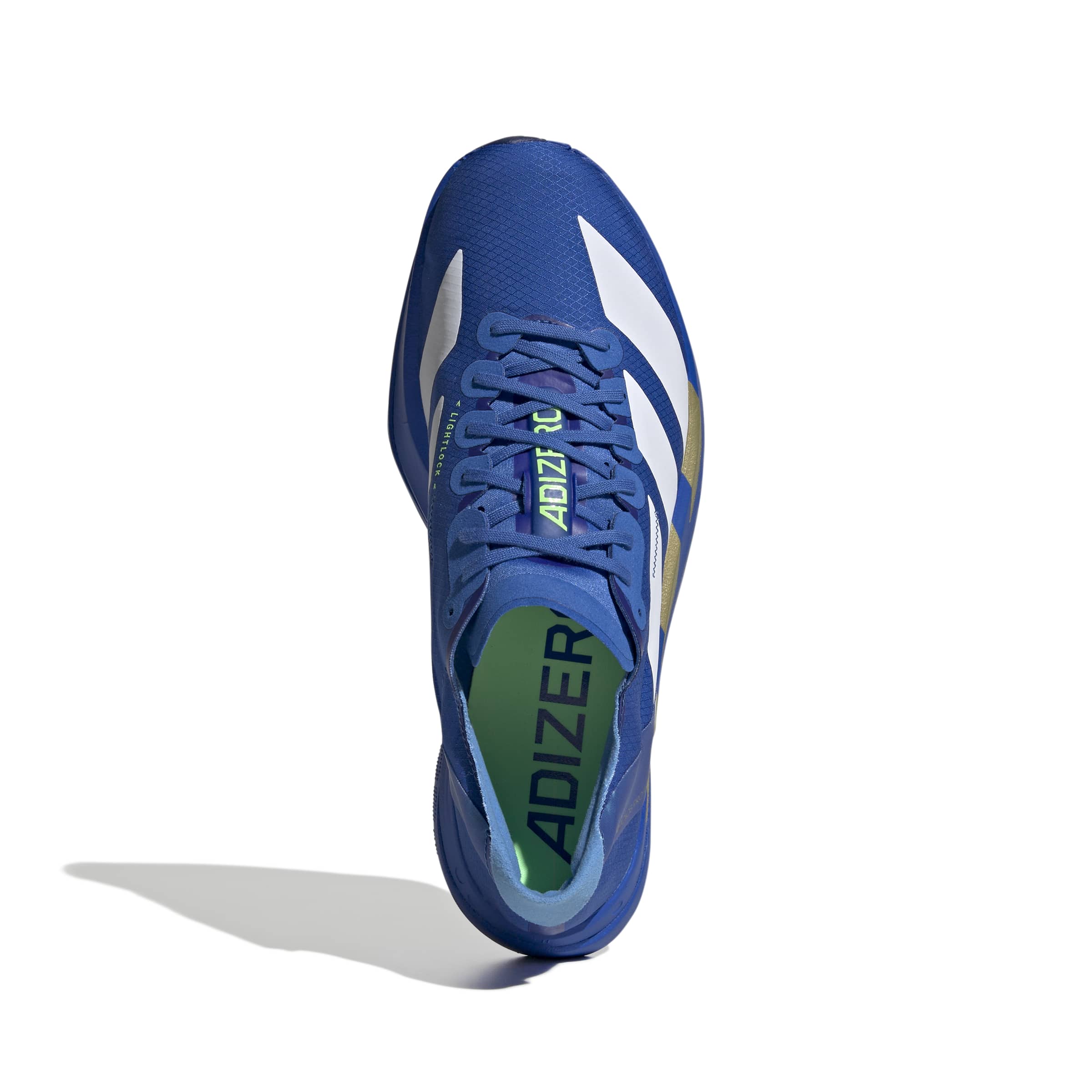 Men's Adizero Adios Pro 4 (Blue/Cloud White/Lime Burst) — TC