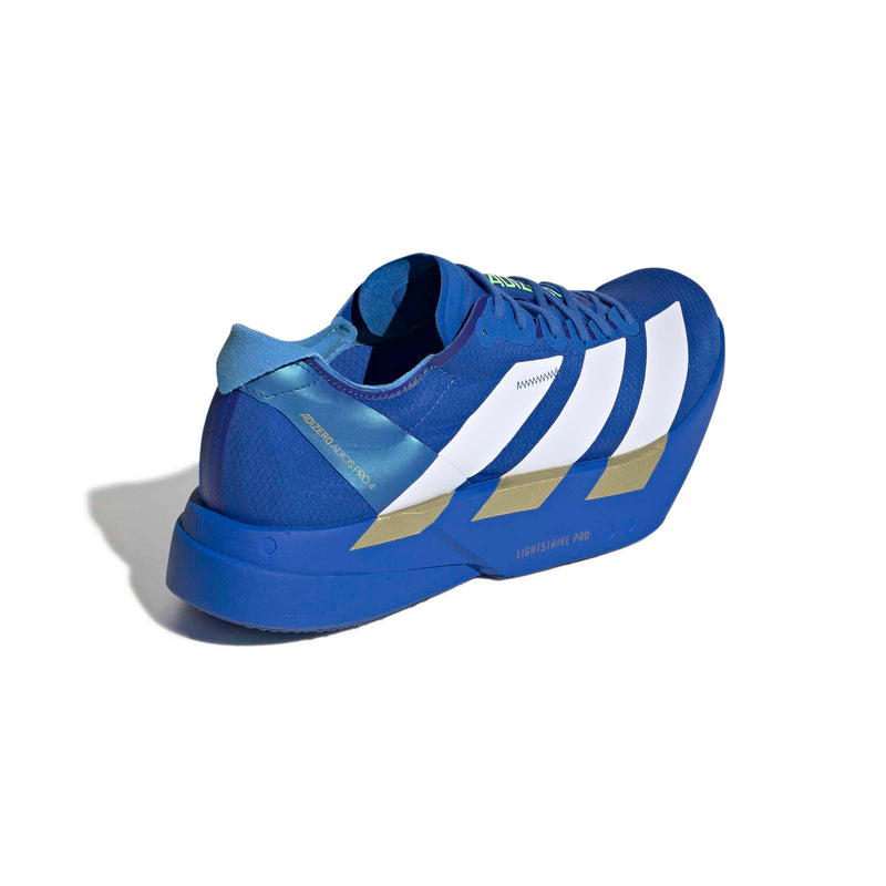 Men’s Adizero Adios Pro 4 (Blue/Cloud White/Lime Burst)