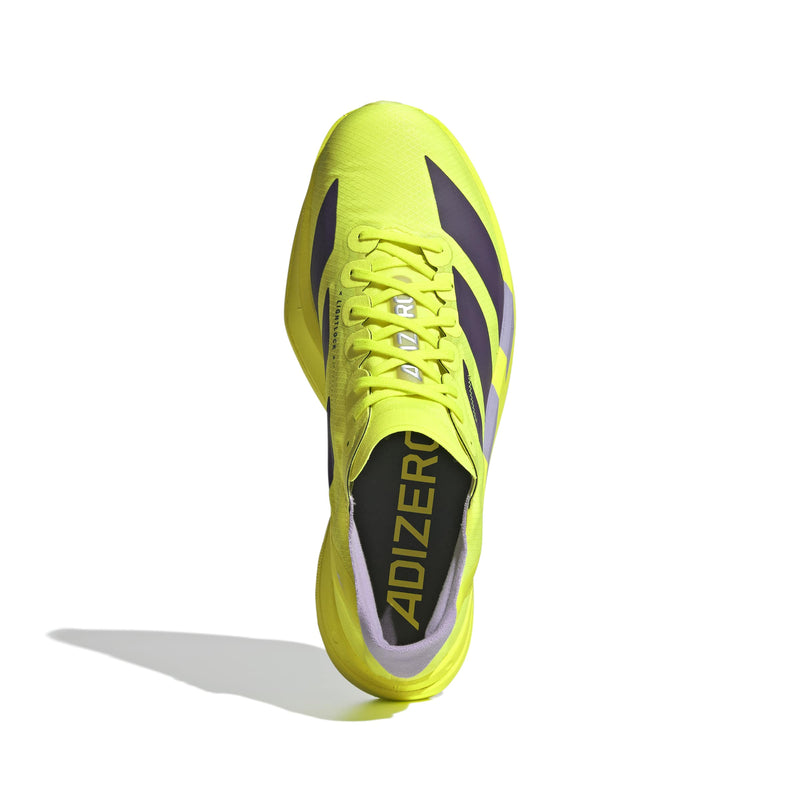 Men’s Adizero Adios Pro 4 (Solar Yellow/Aurora Plum/Powder Plum)