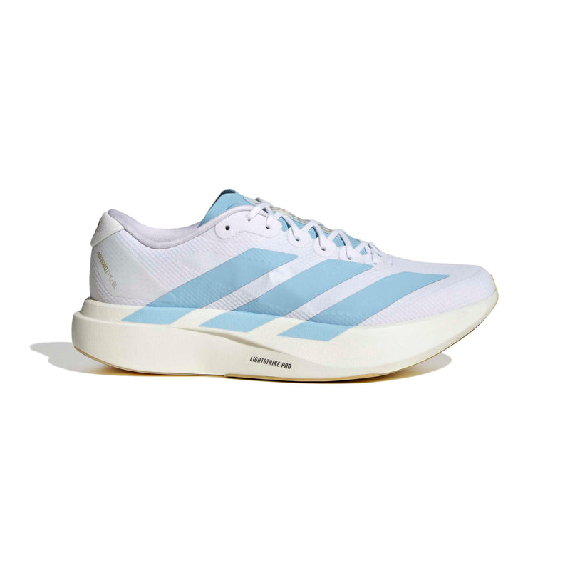 Men's Adizero EVO SL Woven (Cloud White/Clear Blue/Matte Gold)