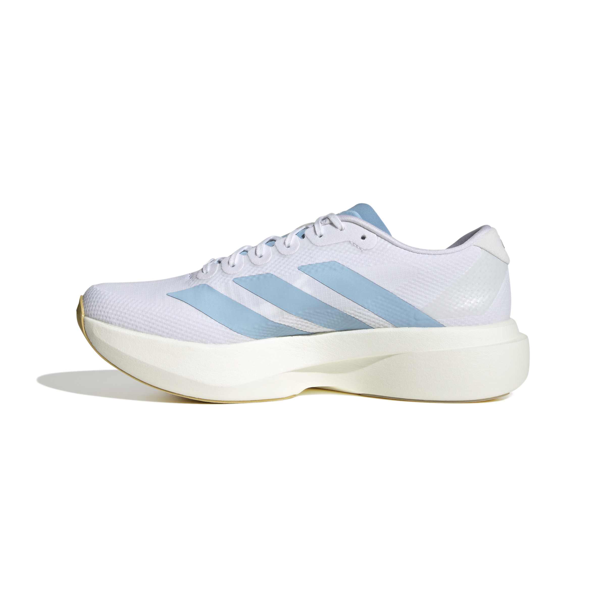 Men's Adizero EVO SL Woven (Cloud White/Clear Blue/Matte Gold
