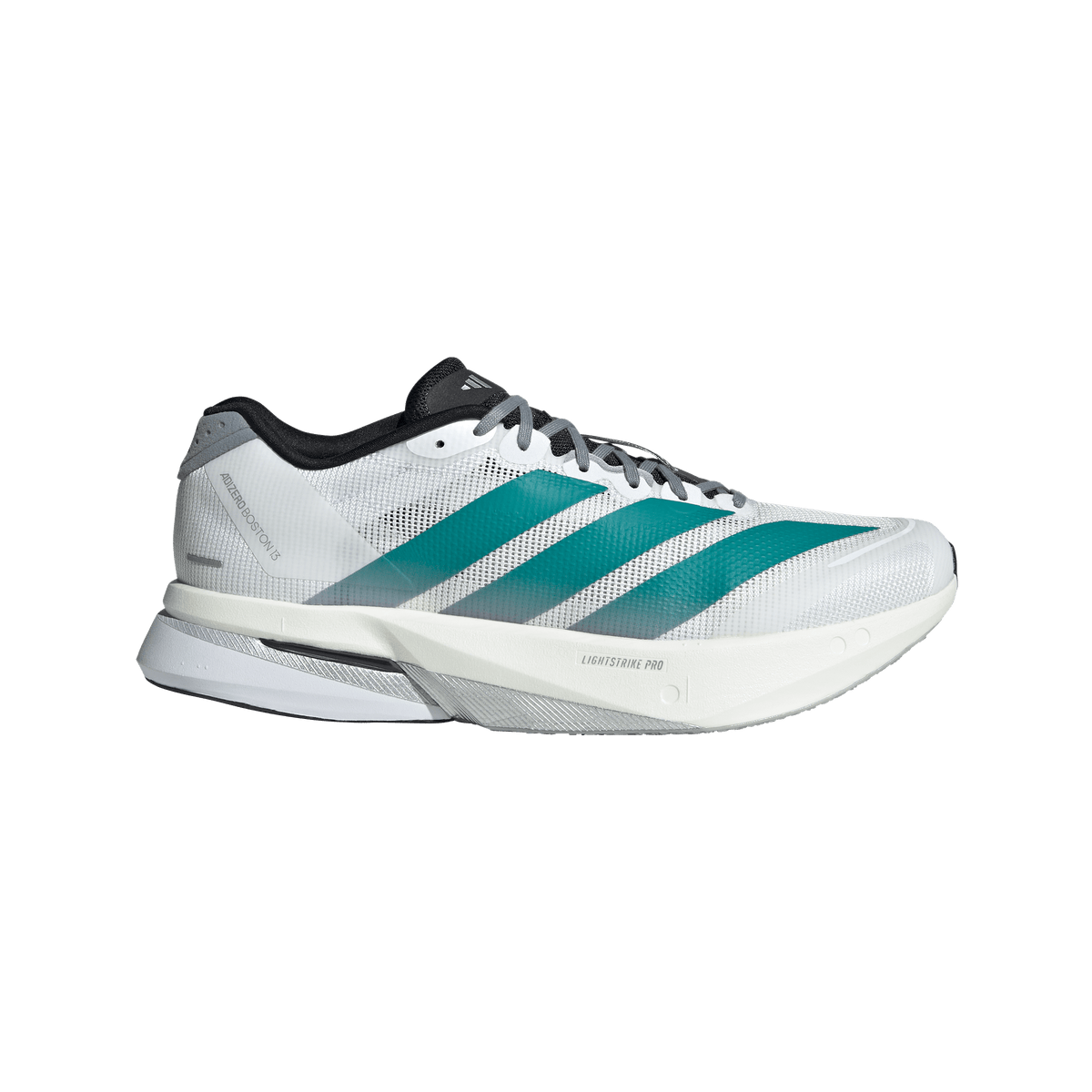adidas Men's Adizero Boston 13 Running Shoes - Cloud White/Pure Teal/Grey 11.5 adidas Men's Adizero Boston 13 Running Shoes - Cloud White/Pure Teal/Grey 11.5