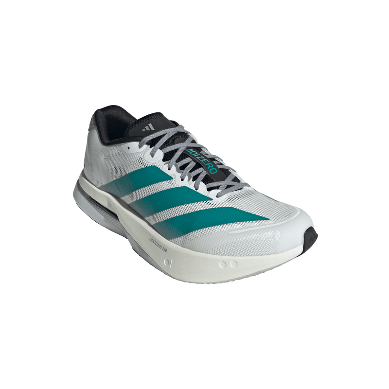 Men’s Adizero Boston 13 (Cloud White/Pure Teal/Grey)