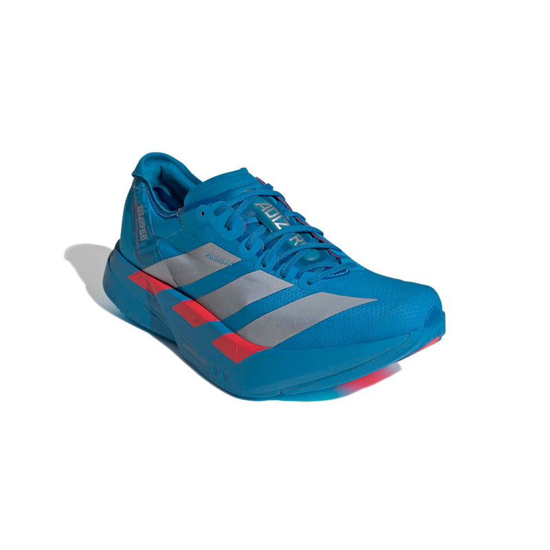 Men’s Adizero Adios Pro 4 (Solar Blue / Silver Metallic / Lucid Red)
