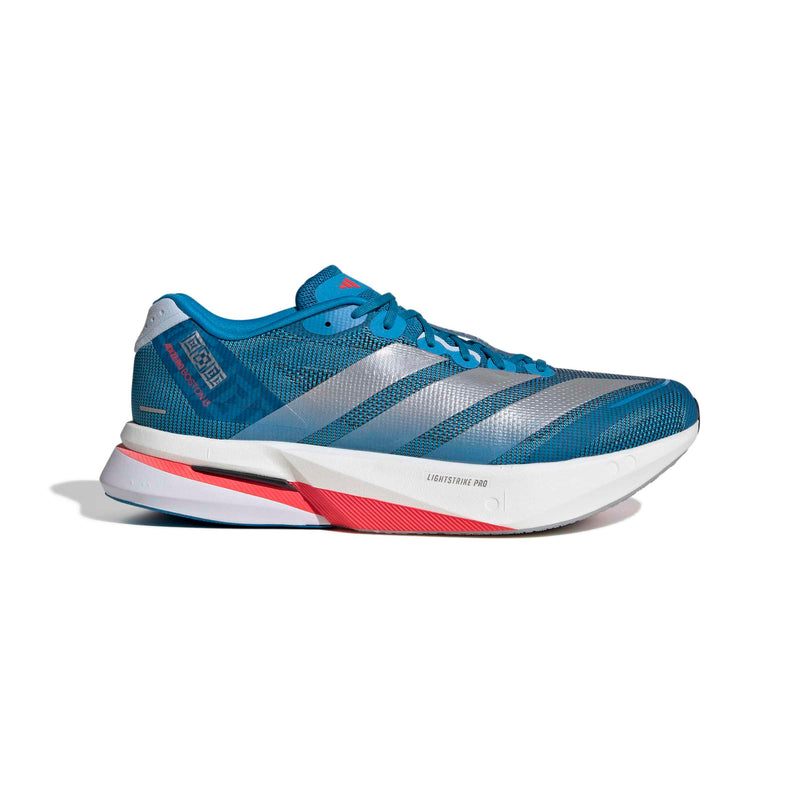 Men’s Adizero Boston 13 (Solar Blue / Silver Metallic / Dark Solar Blue)