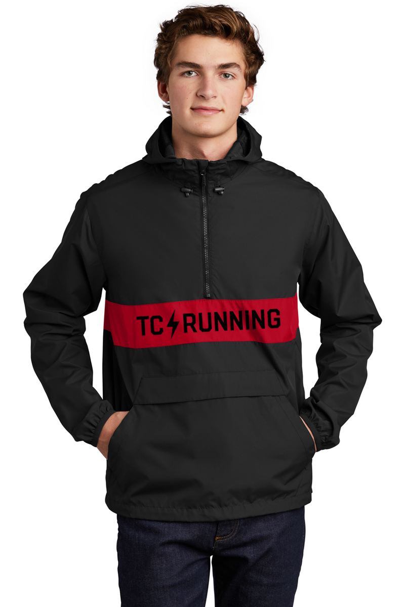 Unisex TCRC Anorak Jacket (Black/Red)