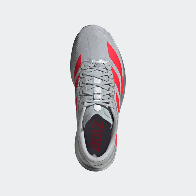 Men's Adizero EVO SL Woven (Silver Metallic / Lucid Red / Iron Metallic)