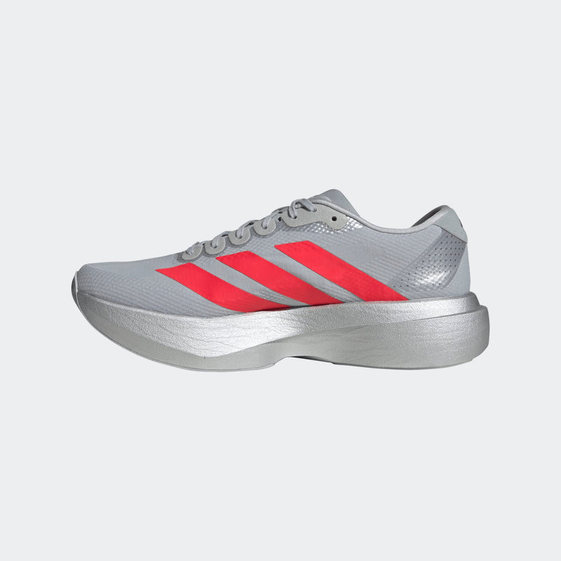 Men's Adizero EVO SL Woven (Silver Metallic / Lucid Red / Iron Metallic)