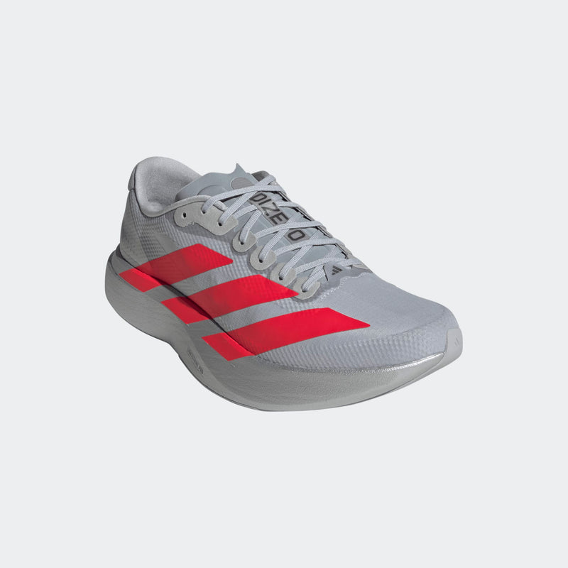 Men's Adizero EVO SL Woven (Silver Metallic / Lucid Red / Iron Metallic)