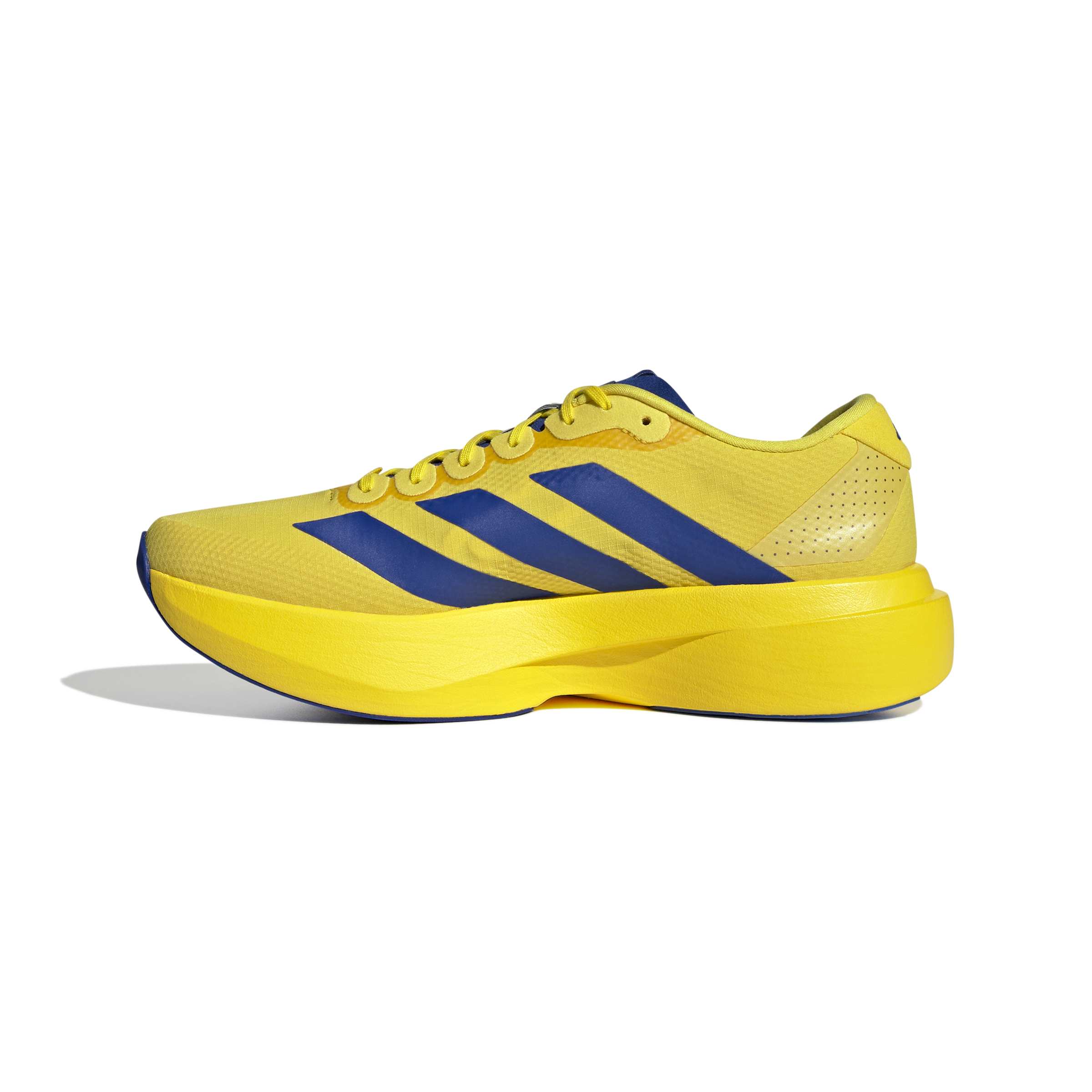 ADIZERO EVO SL ネイビー/イエロー メンズ25.5 Men's Adizero EVO SL Woven (Yellow/Royal Blue/Iron Metallic) — TC