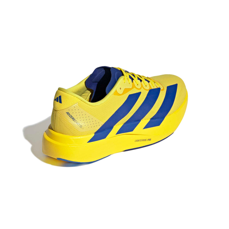 Men's Adizero EVO SL Woven (Yellow/Royal Blue/Iron Metallic)