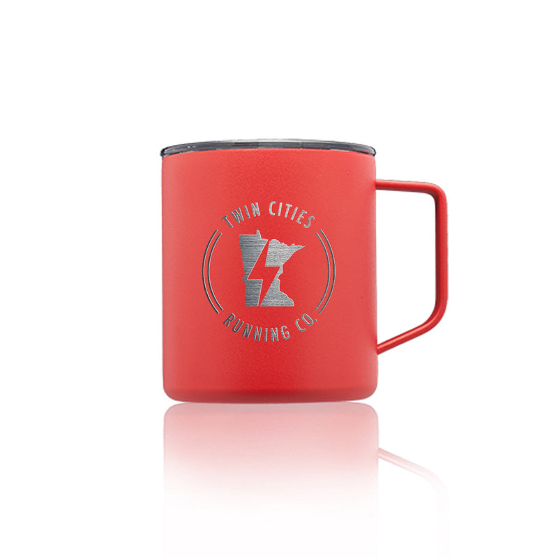 TCRC 13.5 oz. Kenai Powder Coated Laser Engraved Travel Mug - Red