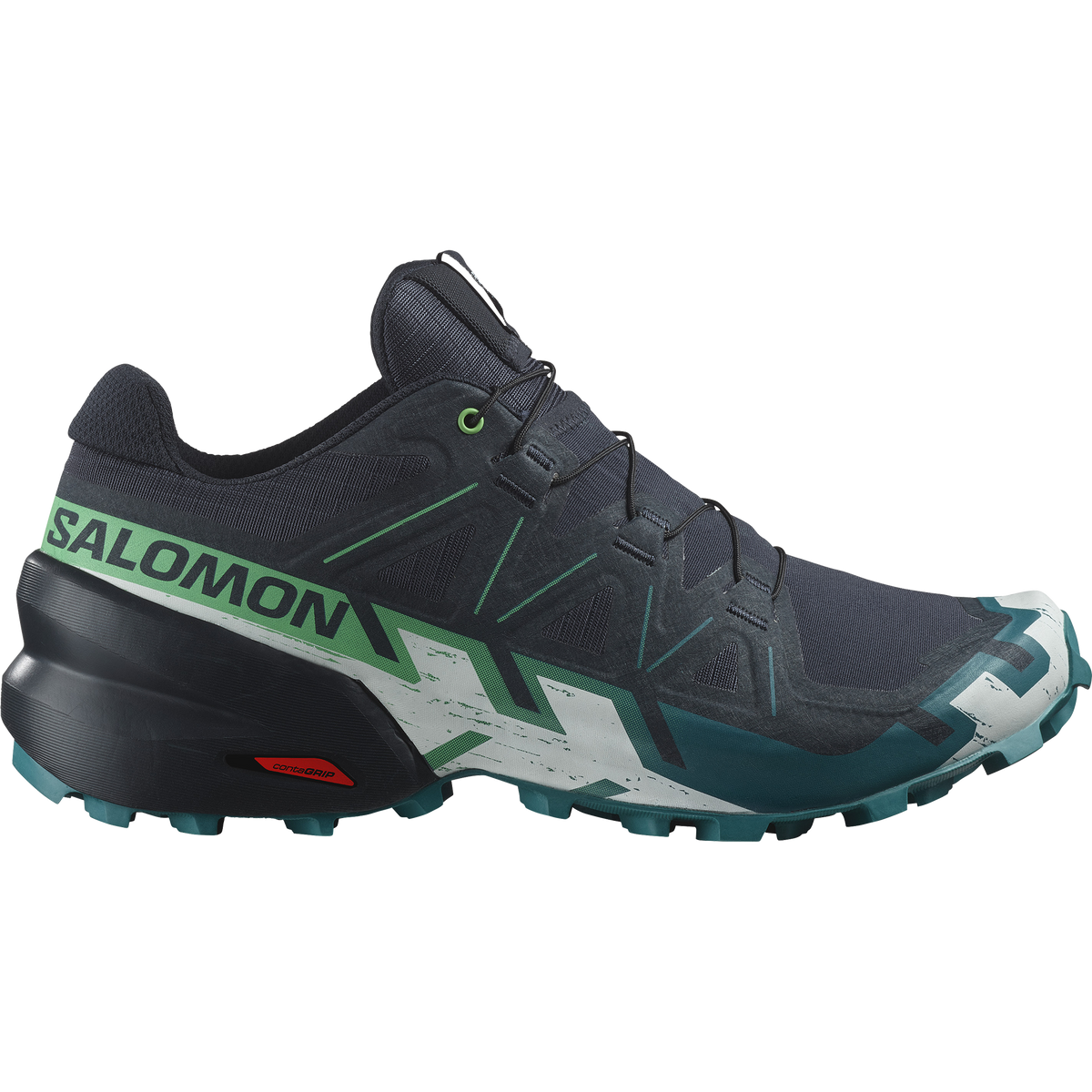Men's Speedcross 6 (Carbon/Tahitian Tide/White) — TC Running Co