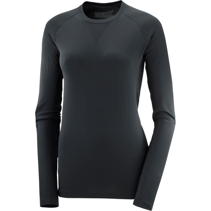 Women's Sense Aero Seamless Tee (Deep Black)