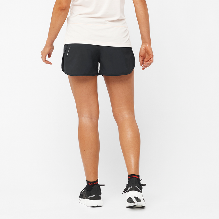 Women's Cross 3" Shorts (Deep Black)